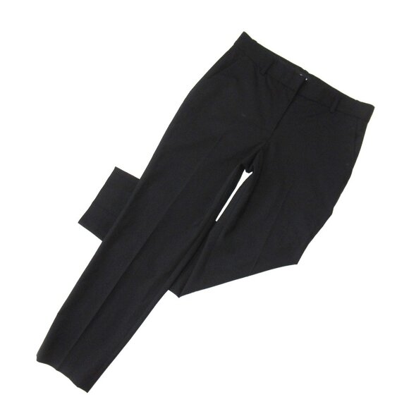 NWT Theory Treeca in Black Traceable Wool Stretch Ankle Pants 4 - Picture 1 of 4